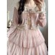 Cat Romance Cellophane Candy Wrapper Dotted Tulle and Velvet Cardigan(3rd Reservation/6 Colours/Full Payment Without Shipping)
